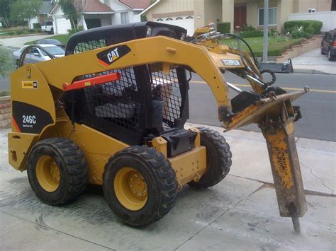 cat skid steer jackhammer|jackhammer attachment for skid steer.